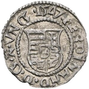 Denár 1547 KB, Ferdinand I.