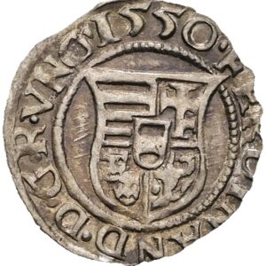 Denár 1550 KB, Ferdinand I.