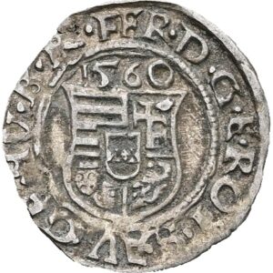 Denár 1560 KB, Ferdinand I.