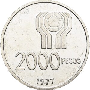 2000 Pesos 1977 - Argentina