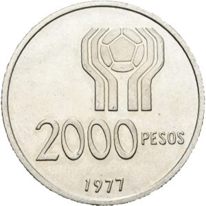 2000 Pesos 1977 - Argentina