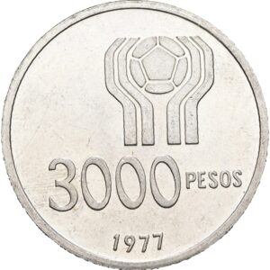 3000 Pesos 1977 - Argentina