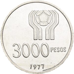 3000 Pesos 1977 - Argentina