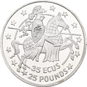 35 ECU/ 25 Pounds - Elizabeth II.