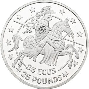 35 ECU/ 25 Pounds - Elizabeth II.