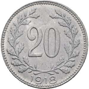 20 haléř 1918, Karel I.