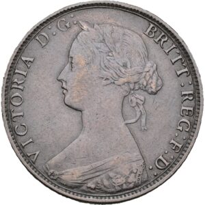 ½ Penny 1862- Victoria