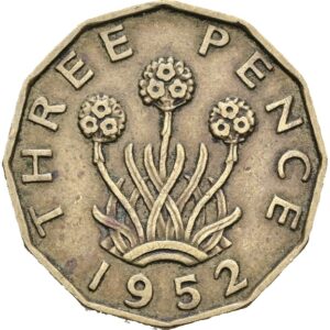 3 Pence 1952  – George VI