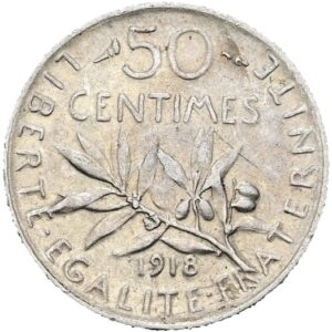 50 Centimes 1918