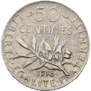 50 Centimes 1918