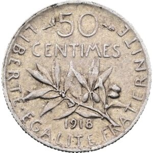 50 Centimes 1918