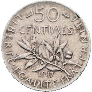 50 Centimes 1917