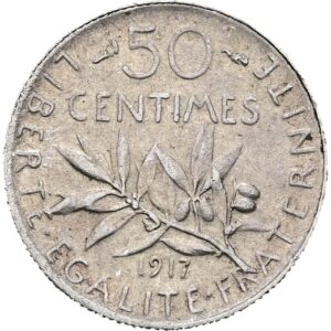 50 Centimes 1917