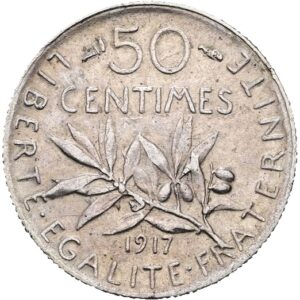 50 Centimes 1917