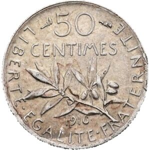 50 Centimes 1916