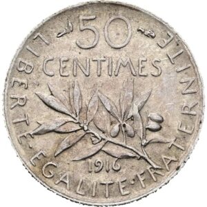 50 Centimes 1916