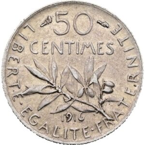 50 Centimes 1916