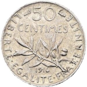 50 Centimes 1916