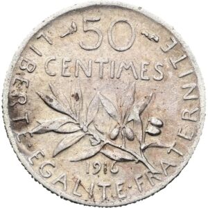 50 Centimes 1916