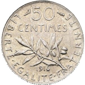 50 Centimes 1916