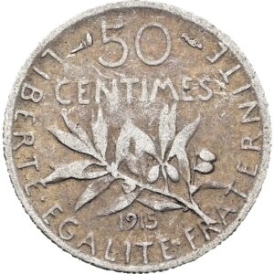 50 Centimes 1915