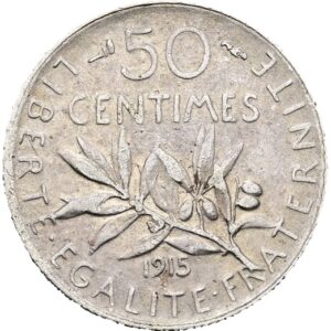 50 Centimes 1915