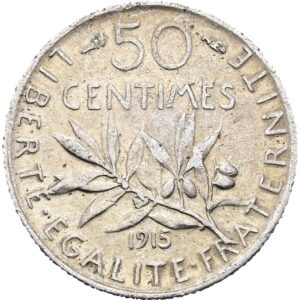 50 Centimes 1915