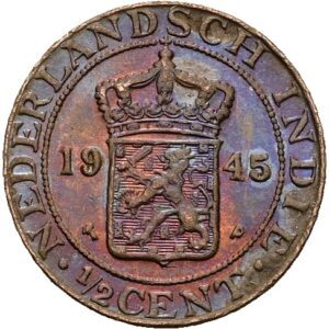 1/2 cent 1945 - Vilhelmina