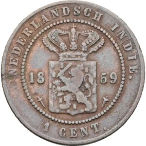 1 cent 1859 - Vilém III.