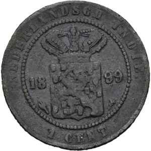 1 cent 1899 - Vilém III.