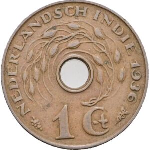 1 cent 1936 - Vilhelmina