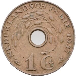 1 cent 1937 - Vilhelmina