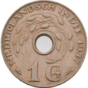 1 cent 1937 - Vilhelmina