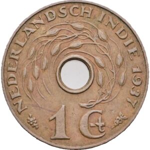 1 cent 1937 - Vilhelmina