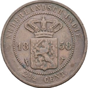 2 1/2 cent 1858 - Vilhelmina