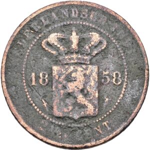 2 1/2 cent 1858 - Vilhelmina