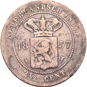 2 1/2 cent 1857 - Vilhelmina