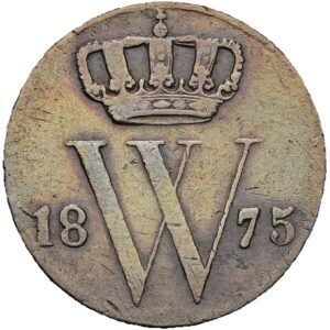 ½ centu 1875- Willem III, Nizozemská východní Indie.