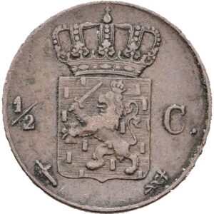 ½ centu 1872- Willem III, Nizozemská východní Indie.