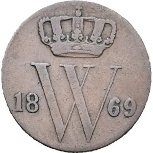 ½ centu 1869- Willem III, Nizozemská východní Indie.