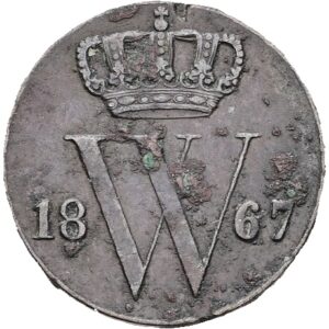 ½ centu 1867- Willem III, Nizozemská východní Indie.