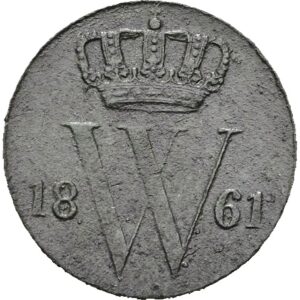 ½ centu 1861- Willem III, Nizozemská východní Indie.