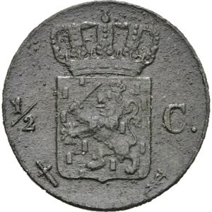 ½ centu 1861- Willem III, Nizozemská východní Indie.