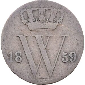 ½ centu 1859 - Willem III, Nizozemská východní Indie.