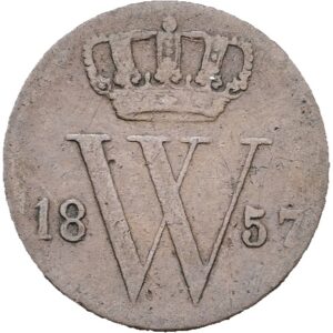 ½ centu 1857 - Willem III, Nizozemská východní Indie.