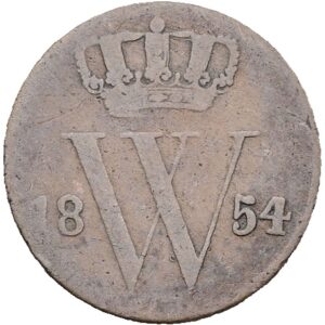 ½ centu 1854 - Willem III, Nizozemská východní Indie.