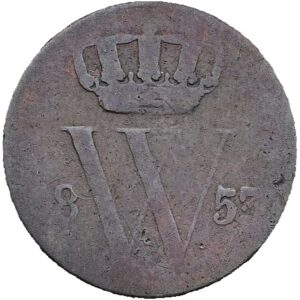 ½ centu 1853 - Willem III, Nizozemská východní Indie.