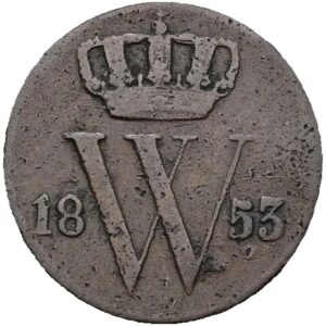 ½ centu 1853 - Willem III, Nizozemská východní Indie.