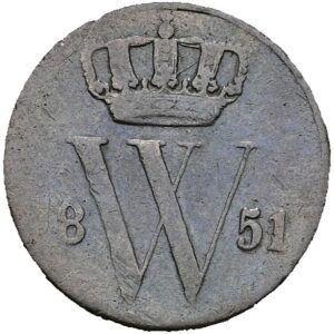 ½ centu 1851 - Willem III, Nizozemská východní Indie.