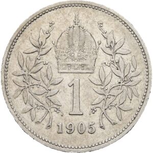 1 Koruna 1905 , František Josef I.